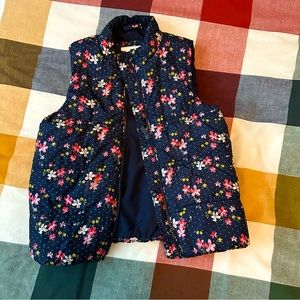GAP Girls Floral Puffy Vest